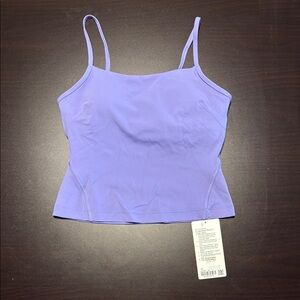 NWT Lululemon Dark Lavender Cross-Back Nulu Yoga Tank Top